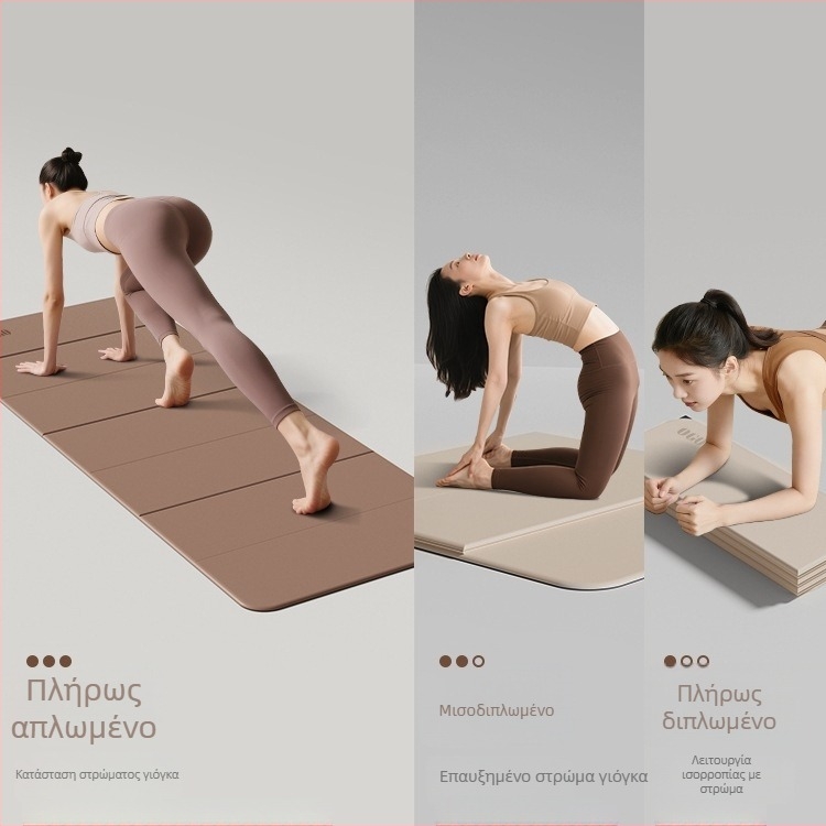 Αναδιπλώμενο χαλάκι γιόγκα – Silk Flower υλικό, αντιολισθητικό και ηχομονωτικό, πάχος 0.8 εκ