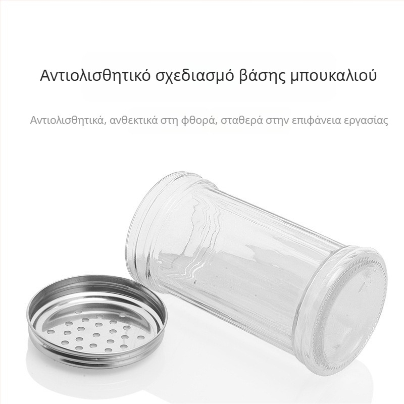 Γυάλινο δοχείο μπαχαρικών με ψεκαστήρα για πιπέρι και τσίλι – μπάρμπεκιου, δημιουργικό στυλ