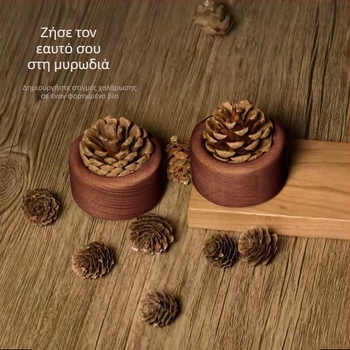 Ξύλινος διαχυτής κωνοφόου πεύκου, χωρίς φλόγα, για επιτραπέζια και αυτοκίνητο