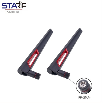 Πτυσσόμενη κεραία WiFi 6E διπλής ζώνης 2.4G/5G, ομοκατευθυνόμενη για δρομολογητή/κάρτα δικτύου, SMA διεπαφή (RP-SMA αρσενικό), 2 m καλώδιο