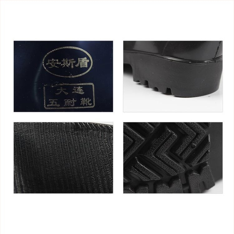 Ανδρικές υψηλές γαλότσες PVC — αδιάβροτες, αντιολισθητικές, ανθεκτικές σε λάδια και φθορά