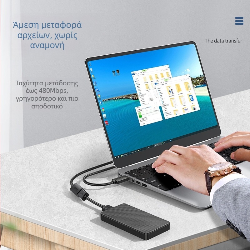 Καλώδιο επέκτασης USB 2.0, αρσενικό προς θηλυκό, χαλκό χωρίς οξείδιο, μήκος 0.5–30 m, συμβατό με πληκτρολόγιο, ποντίκι και εκτυπωτή