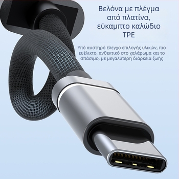 Type-C docking hub με φόρτιση PD και έξοδο ήχου USB, κατάλληλο για Huawei κινητά τηλέφωνα και iPad tablets, 4 θύρες USB-C, χωρίς εξωτερική παροχή, καλώδιο 10 cm, μοντέλο PD+HUB