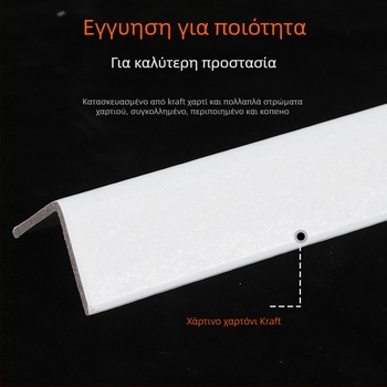 Προστατευτικό γωνίας σε σχήμα L από Kraft χαρτί για συσκευασίες, προστασία από κραδασμούς, χωρίς λογότυπο, ρυθμιζόμενη σκληρότητα