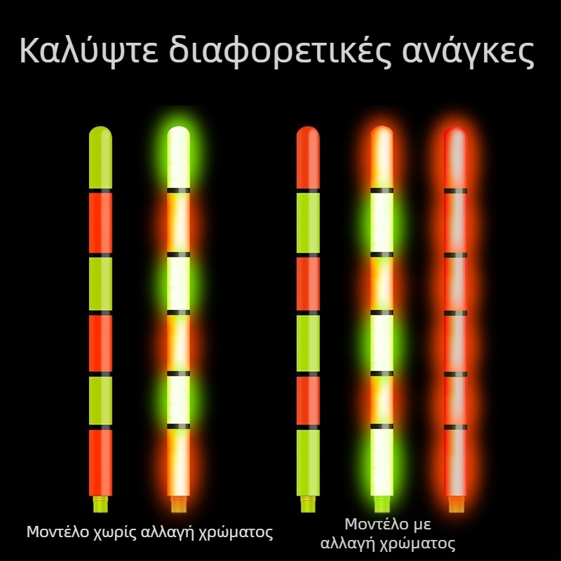 Πλωτήρας για ψάρεμα σε βράχους με μακρινή ρίψη, γλιστρητός, φωτεινή μεγάλη ουρά και ηλεκτρονικός πλωτήρας – αξεσουάρ με έντονο σχέδιο