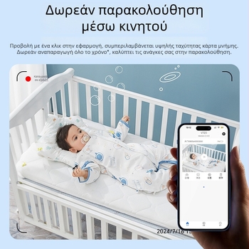 Κάμερα IP X5 εσωτερική ασύρματη παρακολούθηση, 480p ανάλυση, ελάχιστο φωτισμό 0.1 lux, φακός 1.44°, IR απόσταση 8 m, ανίχνευση κίνησης