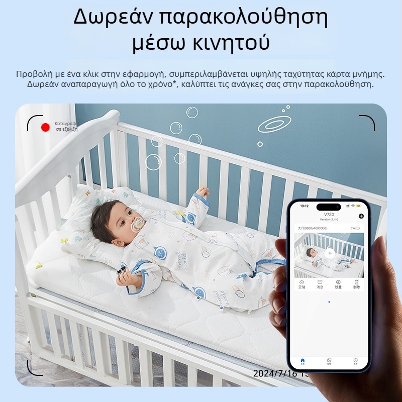 Κάμερα IP X5 εσωτερική ασύρματη παρακολούθηση, 480p ανάλυση, ελάχιστο φωτισμό 0.1 lux, φακός 1.44°, IR απόσταση 8 m, ανίχνευση κίνησης