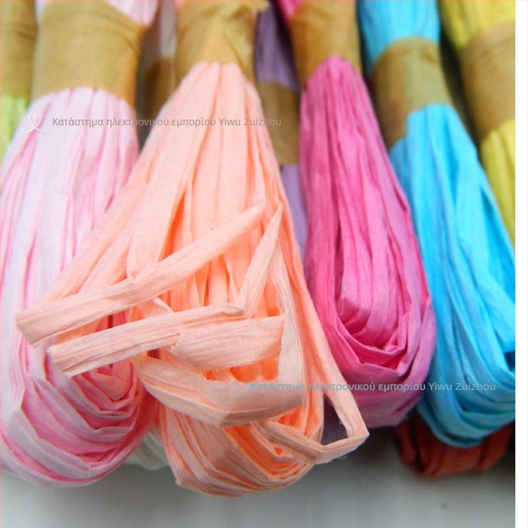 Χειροποίητος υφαντός κορδόνι Kraft χαρτιού για τσάντες δώρων, 1,5–2 mm, μάρκα Drunk continent