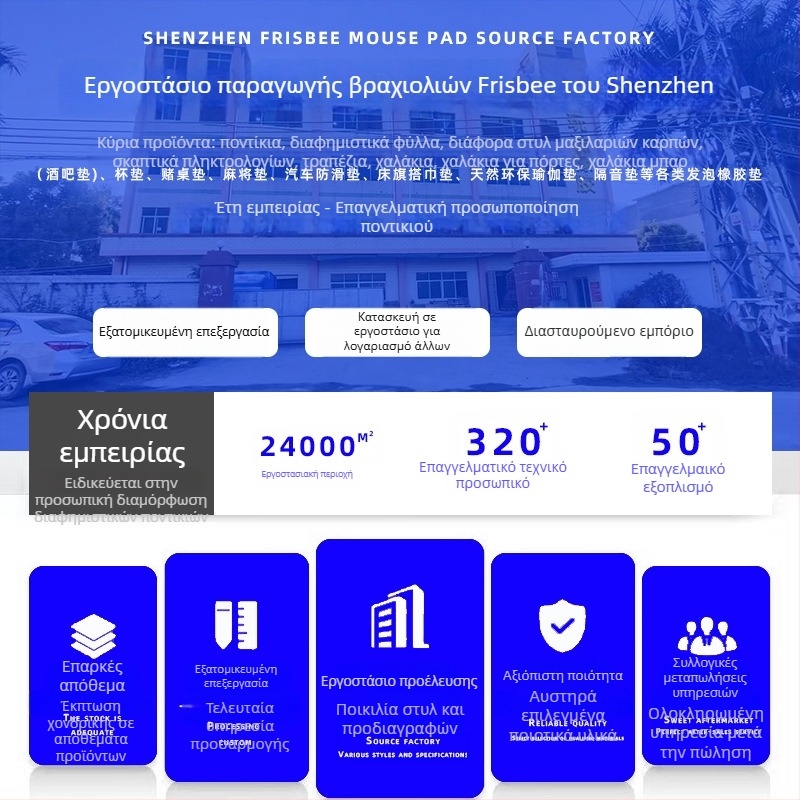 Προσαρμοσμένο διαφημιστικό mouse pad με λογότυπο, μονής όψης, αντιολισθητικό, μεταφορά θερμότητας, συμβατό με OEM