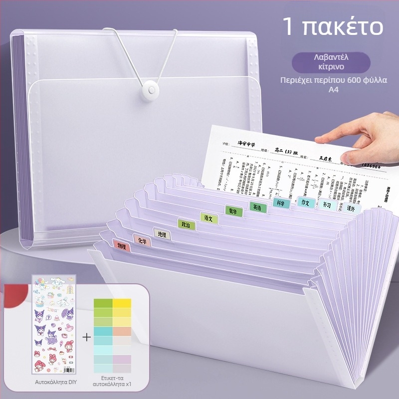 Deli 5238 Πλαστικός οργανωτής αρχείων με 13 θήκες