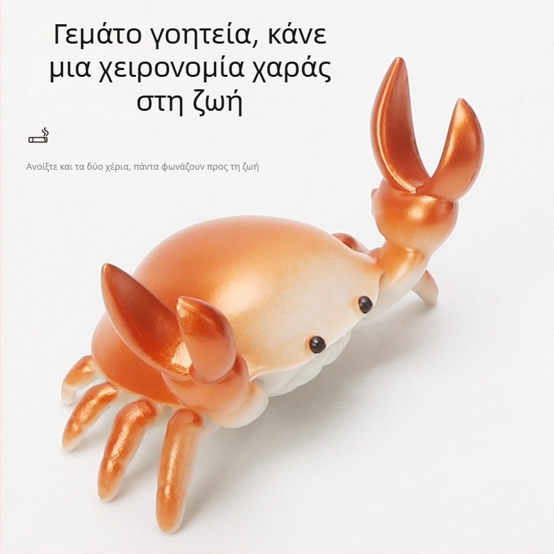 Στήριγμα πούρων – Καρτούν σχέδιο καβουριού, ρητίνη, χειροποίητο, δυνατότητα παραμετροποίησης