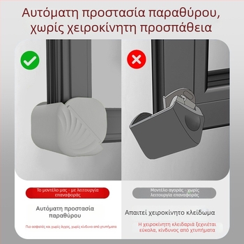Προστατευτικό γωνίας παραθύρου, Αντισύγκρουση, Ανθεκτικό στη φθορά, Υλικό σιλικόνης, Αυτόματη επαναφορά