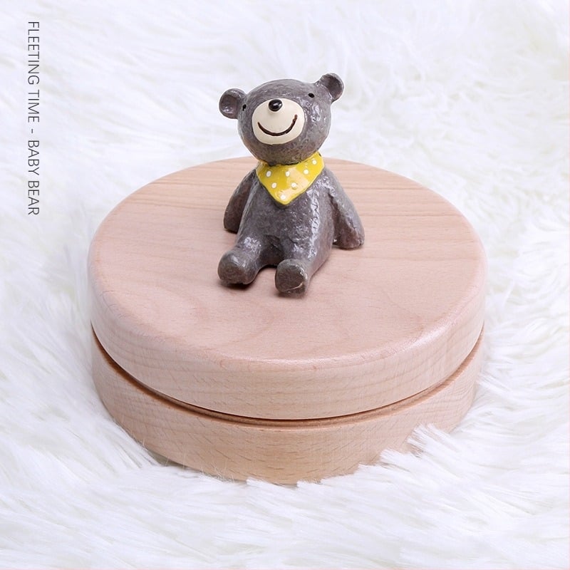 Ξύλινο κουτί μνήμης πρώτων δοντιών από Beech με θέμα αστροφεγγιάς για αγόρια και κορίτσια