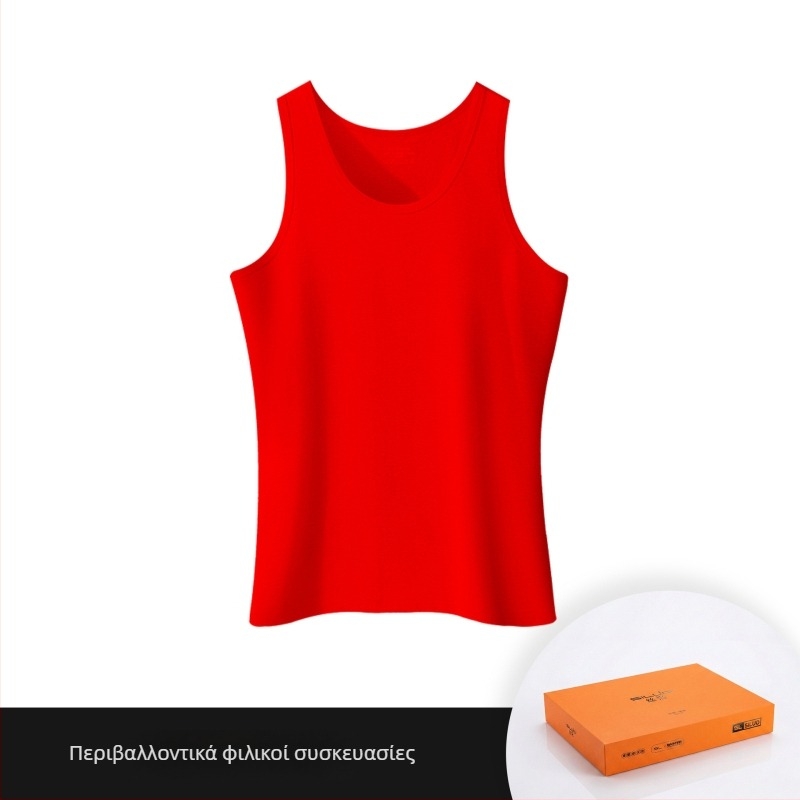 Ανδρικό αμάνικο γιλέκο από ελαστικό βαμβάκι (Γρήγορο στέγνωμα, Διαπνοή, Σφιχτή εφαρμογή)