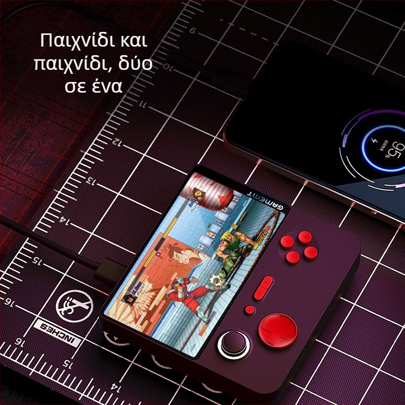 Φορητή κονσόλα παιχνιδιών, μοντέλο E5, για δύο παίκτες, ασύρματη, OTG, 22W power bank