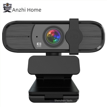 Anzhijia A30 USB κάμερα web με 1080p HD βίντεο, ενσωματωμένο μικρόφωνο, αισθητήρας 2 MP, USB 2.0, σταθερή εστίαση