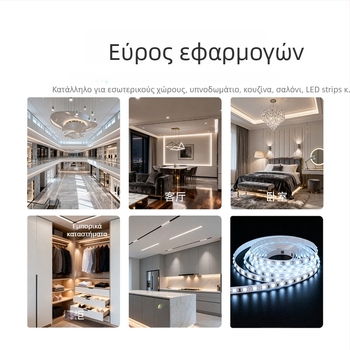 LED τροφοδοτικό με μαλακό ξεκίνημα για λωρίδες LED, 24V DC, είσοδος 176–264V, έξοδος 2.5–16.6A, ισχύς έως 400W, απόδοση >93%