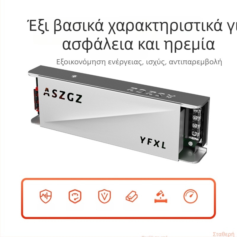 LED τροφοδοτικό με μαλακό ξεκίνημα για λωρίδες LED, 24V DC, είσοδος 176–264V, έξοδος 2.5–16.6A, ισχύς έως 400W, απόδοση >93%