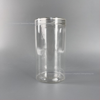 Πλαστικό βιδωτό διαφανές δοχείο αποθήκευσης με κρυστάλλινο καπάκι – δυνατότητα παραμετροποίησης