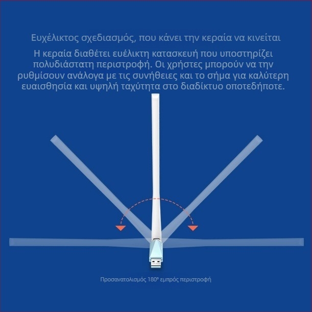 Mercury MW150UH USB Ασύρματη Κάρτα Δικτύου, 300 Mbps, 2.4 GHz, 802.11b/g/n, χωρίς οδηγούς