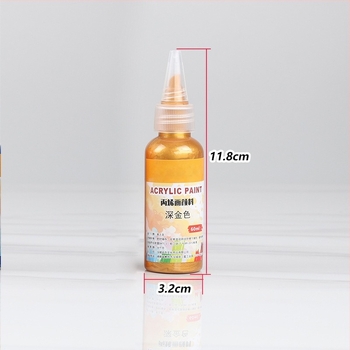 Ακρυλικός χρωστικός με μεταλλικό φινίρισμα, σετ 15 φιαλίδια, αδιάβροχο, για χρωματισμό, γκράφιτι, επιγραφές και επίχρυση τοίχων