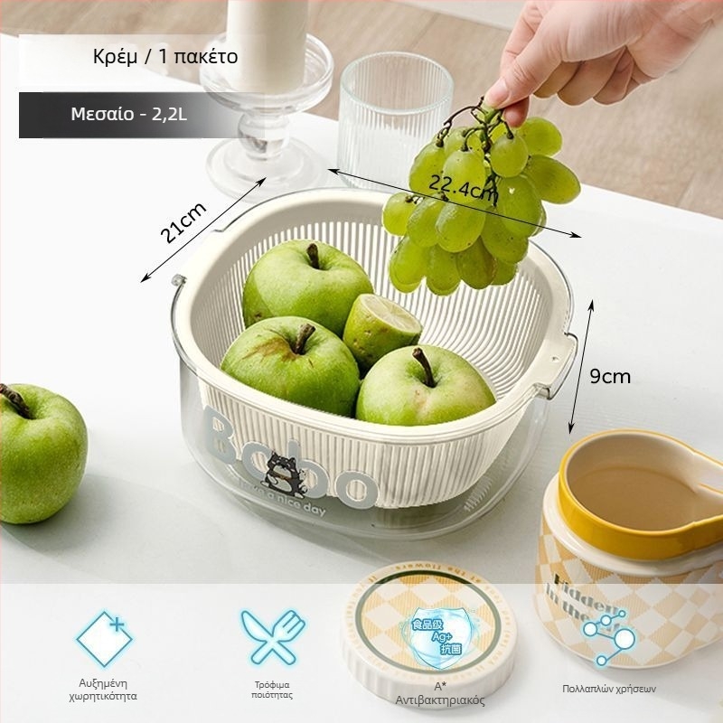 Πιάτο φρούτων και καλάθι φρούτων, Υλικό PET, Κατηγορία τροφίμων, Κουτί αποθήκευσης αυγών στο ψυγείο, Οργανωτής τροφίμων