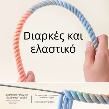 Παιχνίδι για παπαγάλους με σκοινί ουράνιο τόξο σε διαβάθμιση, περσίδα ανάβασης, αναρρίχησης – για λείανση ράμφων και νυχιών – Αξεσουάρ κλουβιού