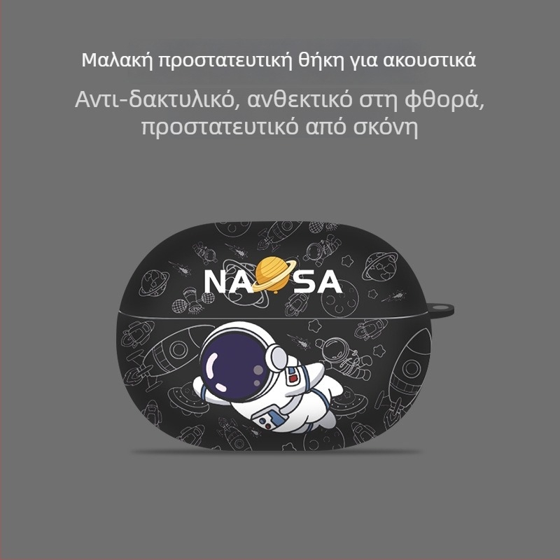 Χειροποίητη θήκη προστασίας για Huawei FreeBuds Pro 5, σχέδιο καρτούν, αυτοκόλλητο μεταφοράς νερού