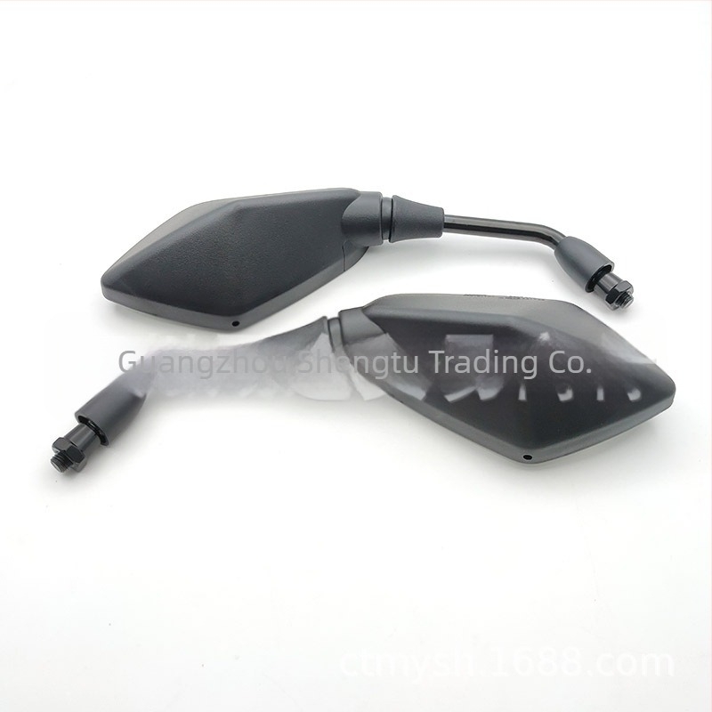 Κάτοπτρο οπισθέσθησης και ανακλαστήρας για ATV και μοτοσικλέτα — καθολικό, πλαστικό περίβλημα με ατσάλινο ράβδο, κατάλληλο για μοτοσικλέτες και ηλεκτρικά οχήματα