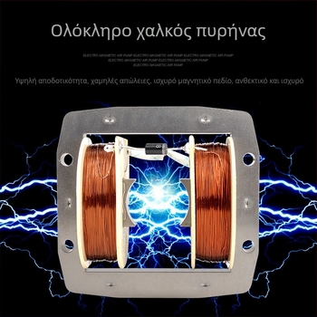 Risheng ηλεκτρομαγνητική αντλία αέρα για ενυδρείο, υψηλής ισχύος αντλία οξυγόνου για ενυδρείο ψαριών