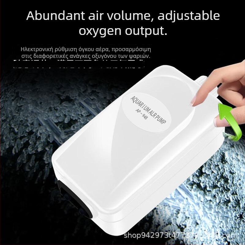 Αντλία οξυγονώσεως ενυδρείου - Taoge, DC τροφοδοσία, χαμηλός θόρυβος, υψηλή ροή αέρα, βάρος 0.8 kg