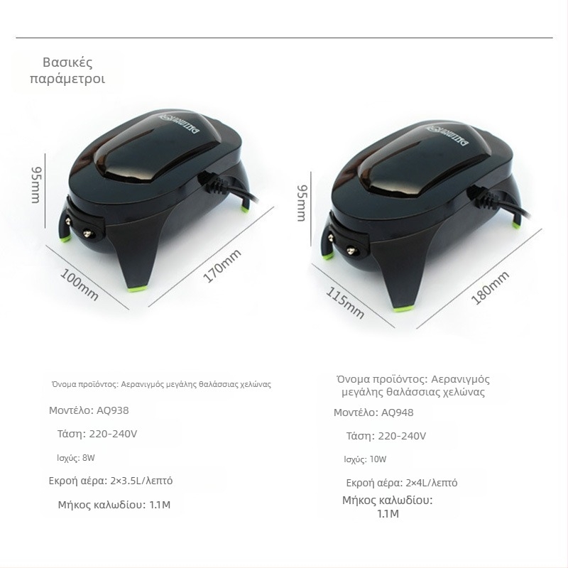 Αντλία οξυγόνου ενυδρείου, υπερ-ήσυχη συσκευή οξυγονώσεως (Μάρκα: Άλλο; Εισαγωγή: Όχι; Βάρος: 0.5 kg; Ιδιωτικής ετικέτας: Όχι)