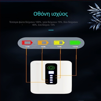 Φορητός επαναφορτιζόμενος αντλητής οξυγόνου και αεριστής για ενυδρεία και ψάρεμα, εξωτερική διπλής χρήσης, βάρος 200 g