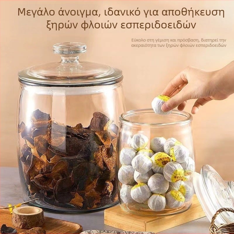 Lingyun Γυάλινο σφραγισμένο βάζο για kimchi και πίκλες, ποιότητα τροφίμων, χωρητικότητα άνω των 5 L, στρογγυλό με καπάκι