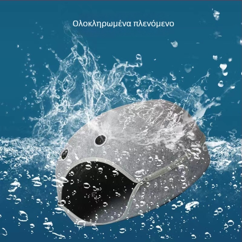 Κουκούλι γάτας από φελτ, ημι-κλειστο σχέδιο, αποσπώμενο και πλένεται, διατηρεί τη ζεστασιά, κατάλληλο για όλες τις εποχές