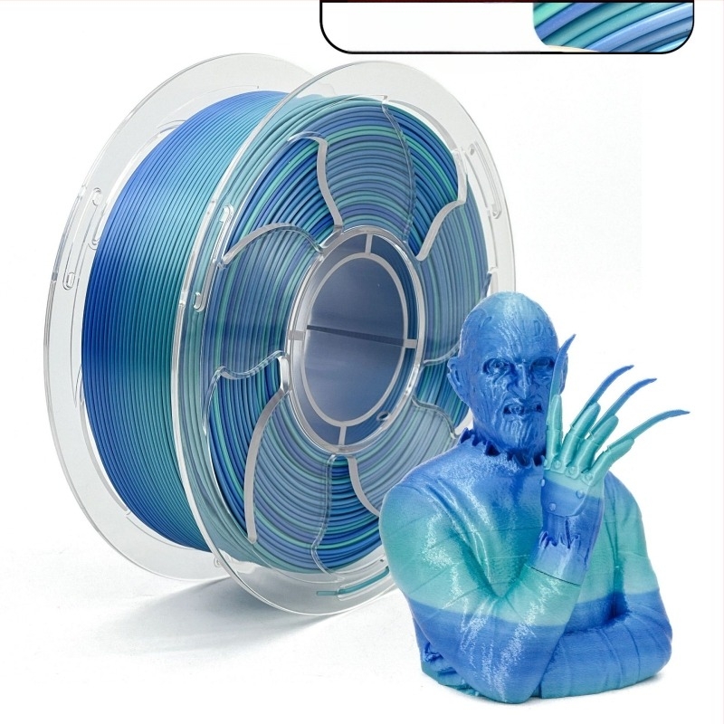 Νήμα PLA για 3D εκτύπωση – κυκλικό διατομής, μεταξένιο gradient χαρακτηριστικό, κανονική πυκνότητα – Toksen 3d