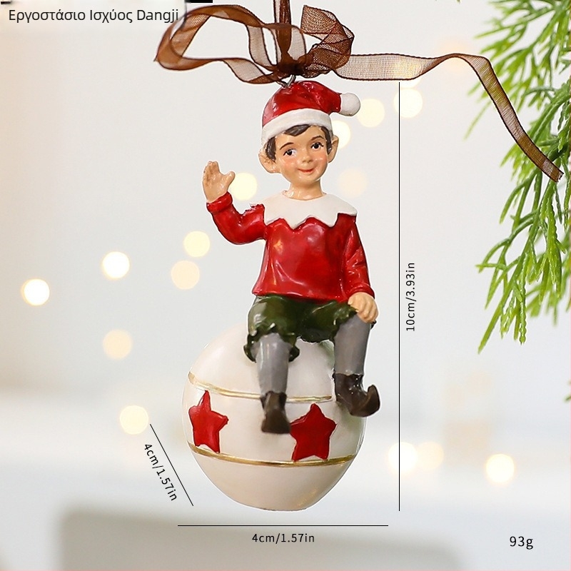 Κρεμαστό για τα Χριστούγεννα – 3D δέντρο, ύφασμα, κινεζικό στυλ, διακόσμηση