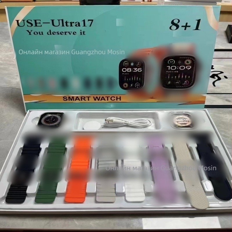 USE19 Έξυπνο ρολόι με AMOLED οθόνη, έως και 7 ημέρες διάρκεια μπαταρίας, αδιάβροχο, παρακολούθηση καρδιακού ρυθμού, κλήσεις Bluetooth