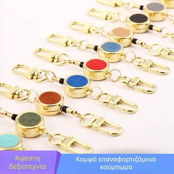 Cute Little μεταλλική θήκη για κάρτες με λουράκι και επεκτεινόμενο μηχανισμό ανάσυρσης – δημιουργικός σχεδιασμός για ταυτότητες