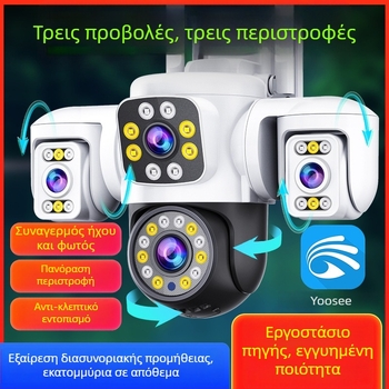 Εξωτερική κάμερα τύπου Dome με νυχτερινή όραση 0.001 lux, SNR 72 dB, 12V τροφοδοσία, ABS περίβλημα, Λειτουργία συναγερμού