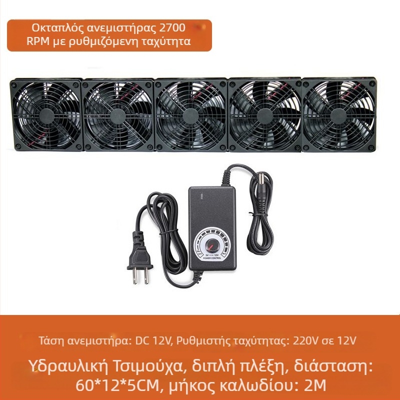 Ανεμιστήρας ψύξης για δρομολογητή και set-top box – ABS, υδραυλικά ρουλεμάν, 2800 RPM, ήσυχη λειτουργία, ρυθμιζόμενη ταχύτητα