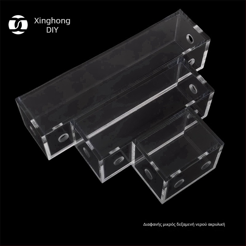 Ακρυλικός ψύκτης νερού για υπολογιστή – μίνι δεξαμενή νερού, ακρυλικό, μάρκα XHDIY