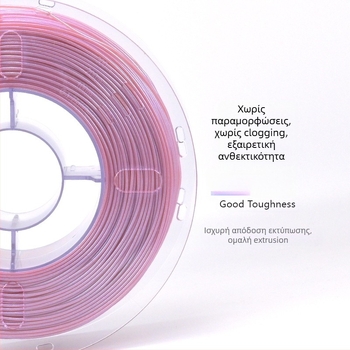 Νήμα PLA για 3D εκτύπωση, σειρά Chameleon, αλλαγή χρώματος, κυκλική διατομή, μήκος 340–350 m
