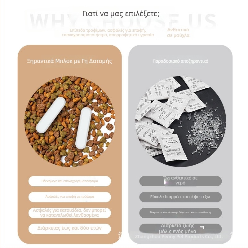 Δοχείο κενού αποθήκευσης τροφών κατοικίδιων για γάτες και σκύλους – Pettneed, PP υλικό, 4 τεμάχια