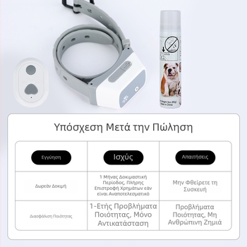 Επαναφορτιζόμενη συσκευή ψεκασμού κατά του γαβγίσματος με τηλεχειριστήριο για σκύλους μικρού και μεσαίου μεγέθους, καθολική συσκευή εκπαίδευσης κατά του γαβγίσματος (Τέντι)
