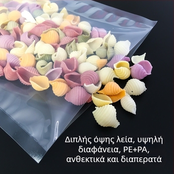 ShineYe νάιλον ρολό σακουλών κενού για συσκευασία τροφίμων – σφράγιση κενού, κατασκευή από νάιλον, δυναμικό 10000 σακουλών/ημέρα