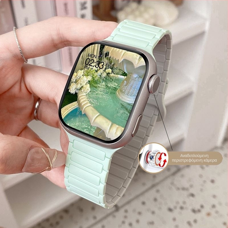 S10 Smartwatch με λουράκι σιλικόνης, θύρα SIM, κυλινδρικός καντράν, αδιάβροχο