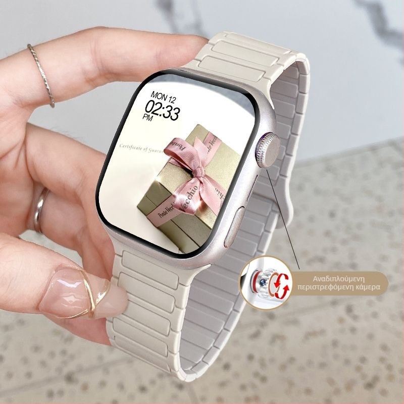 S10 Smartwatch με λουράκι σιλικόνης, θύρα SIM, κυλινδρικός καντράν, αδιάβροχο