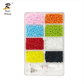 Σετ εκπαίδευσης ραφή χαντρών για παιδιά – πλαστικές χάντρες, OA038 μοντέλο, κανονικό στυλ