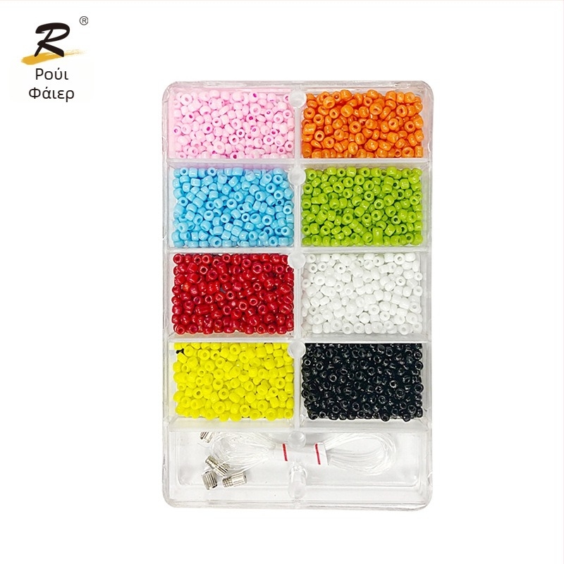 Σετ εκπαίδευσης ραφή χαντρών για παιδιά – πλαστικές χάντρες, OA038 μοντέλο, κανονικό στυλ